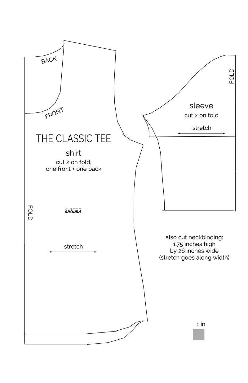Printable Sewing Templates
