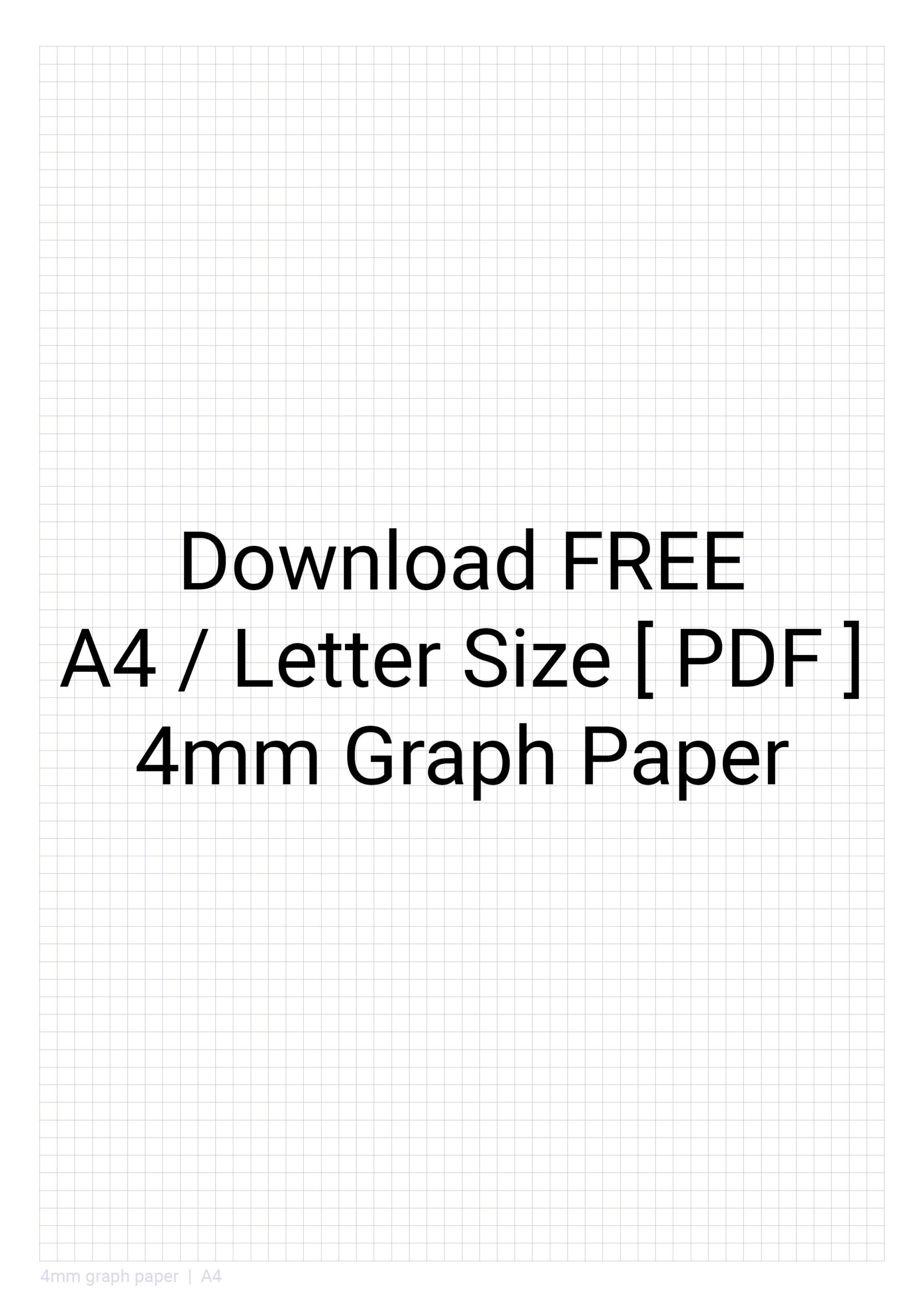 Printable Graph Paper A4 Free
