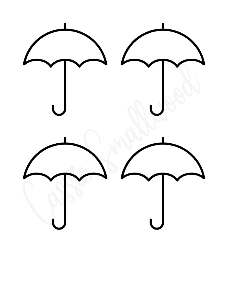 Printable Umbrella Template