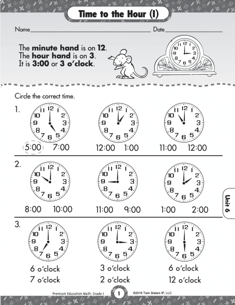 24 Of The Best 1st Grade Time Worksheets The Teach Simple Blog