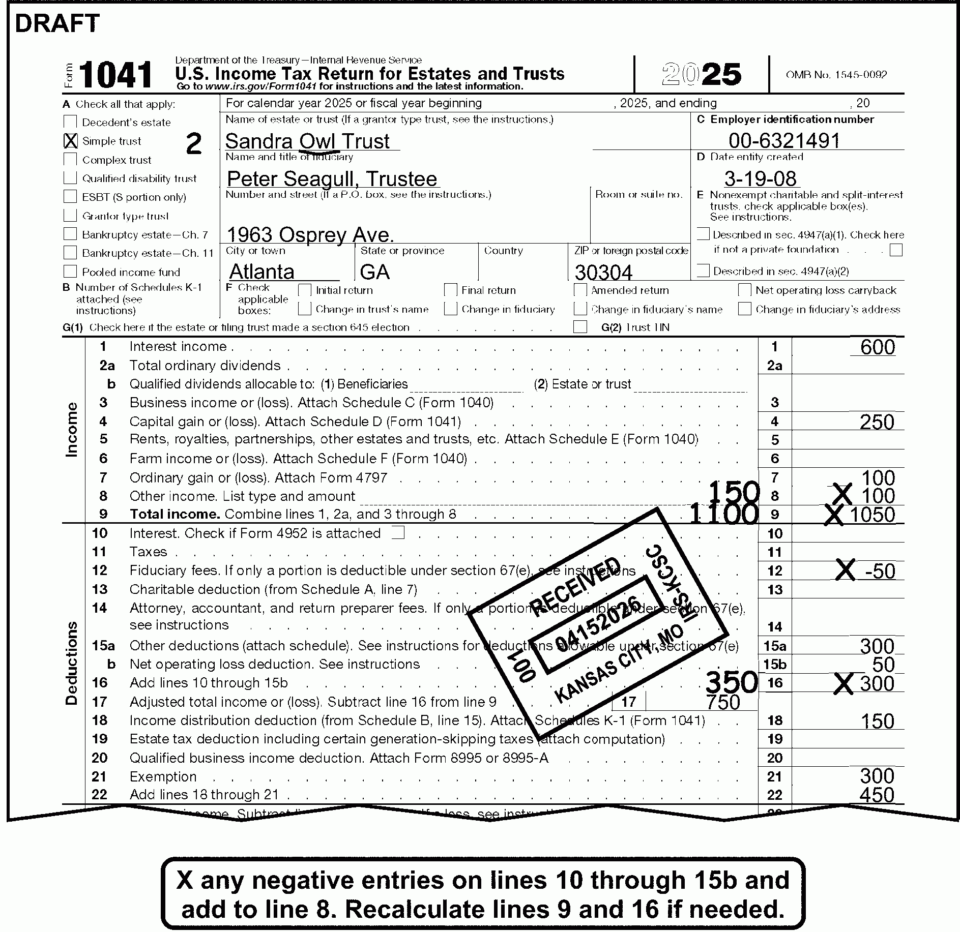 Irs Form 1041 Instructions 2024