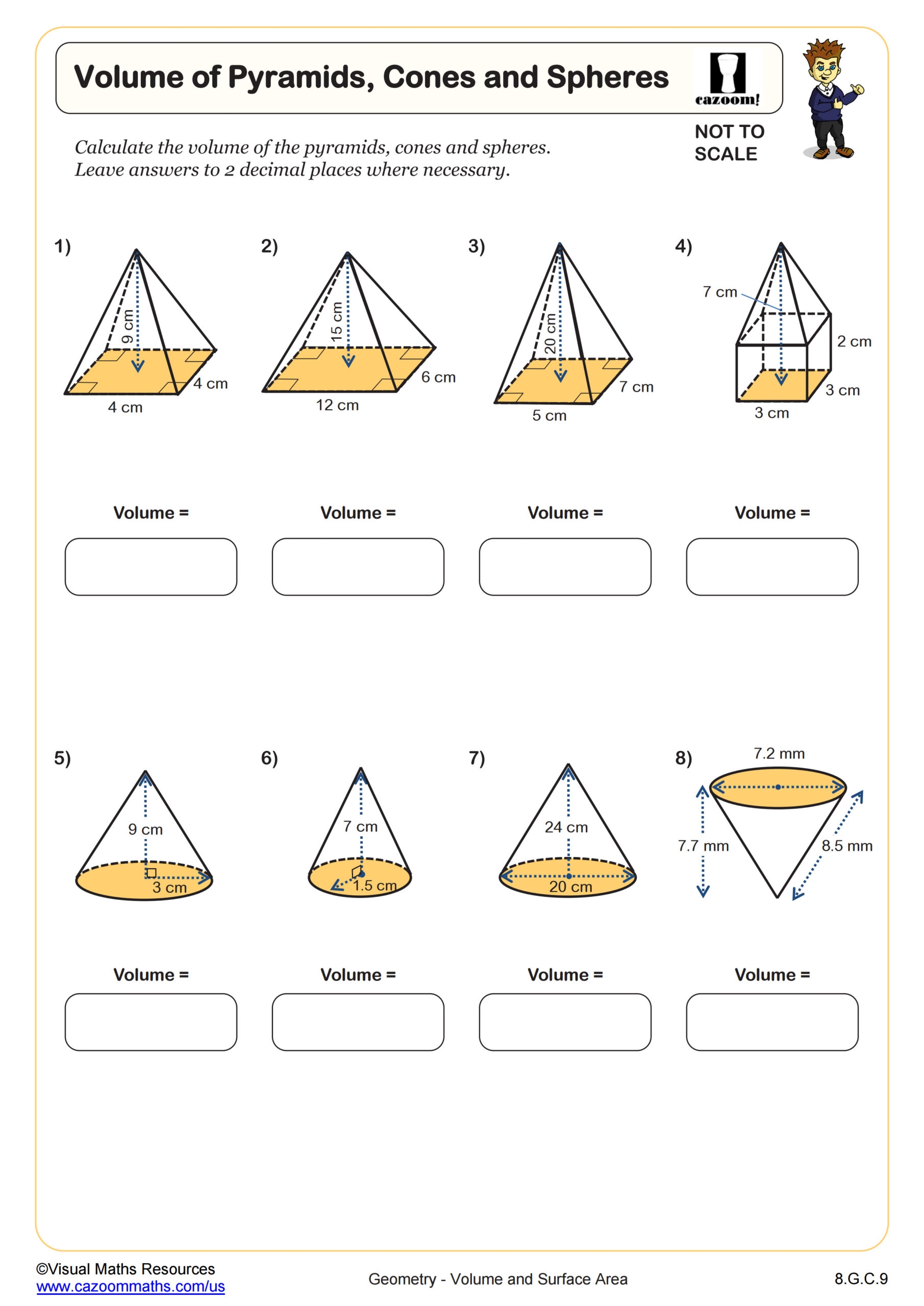 Printable Math Worksheets For 8th Graders