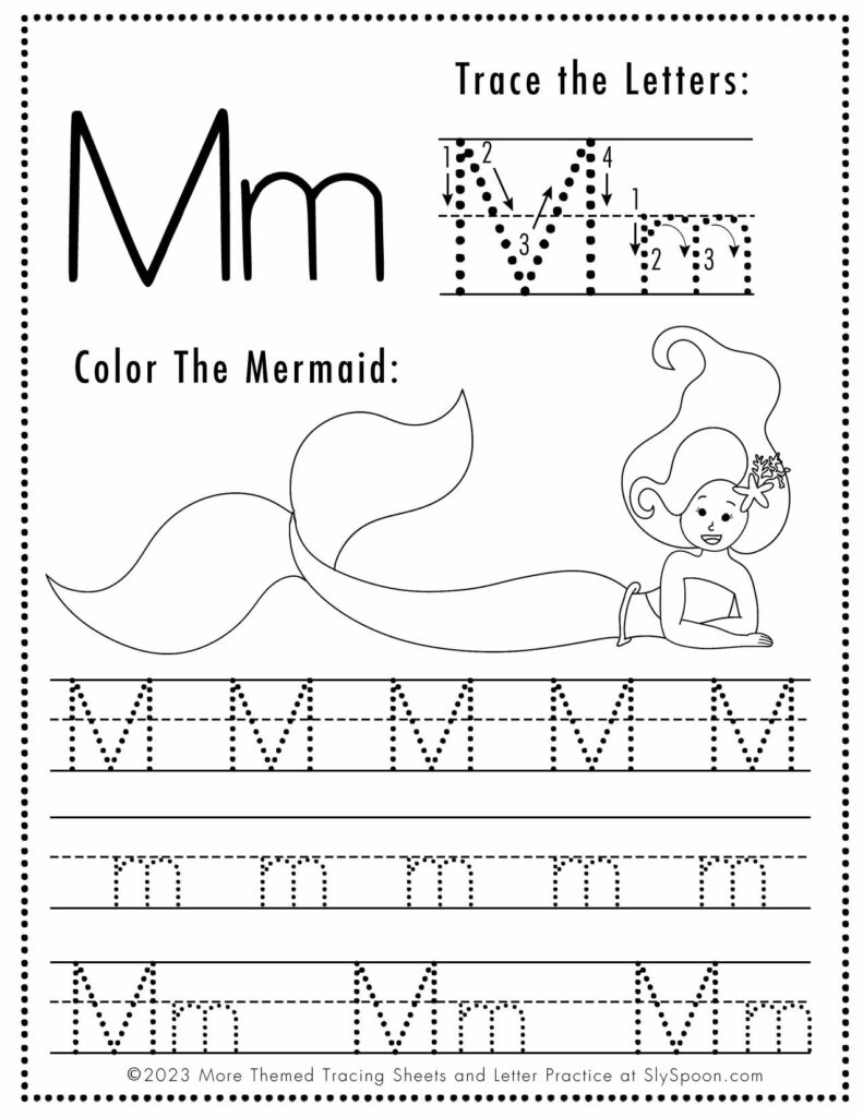 ABC Tracing Worksheets Sly Spoon