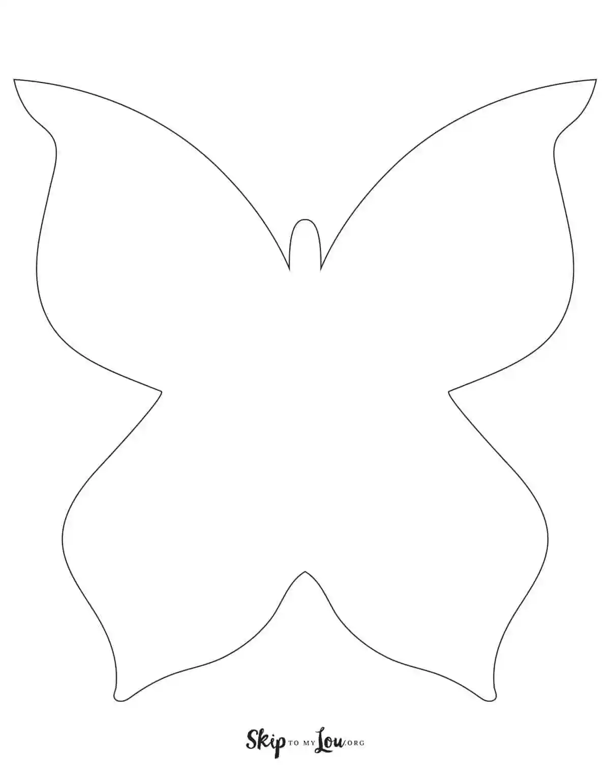 Butterfly Outline Skip To My Lou