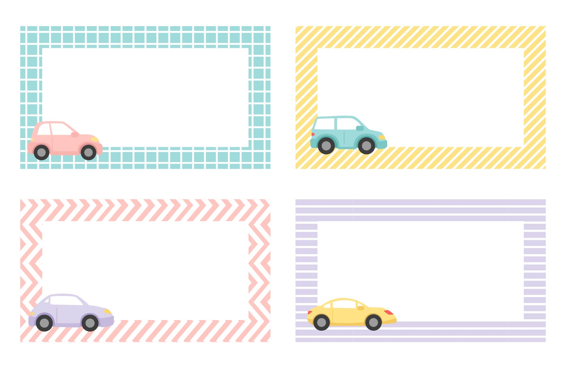 Printable Free Car Rider Tags Template