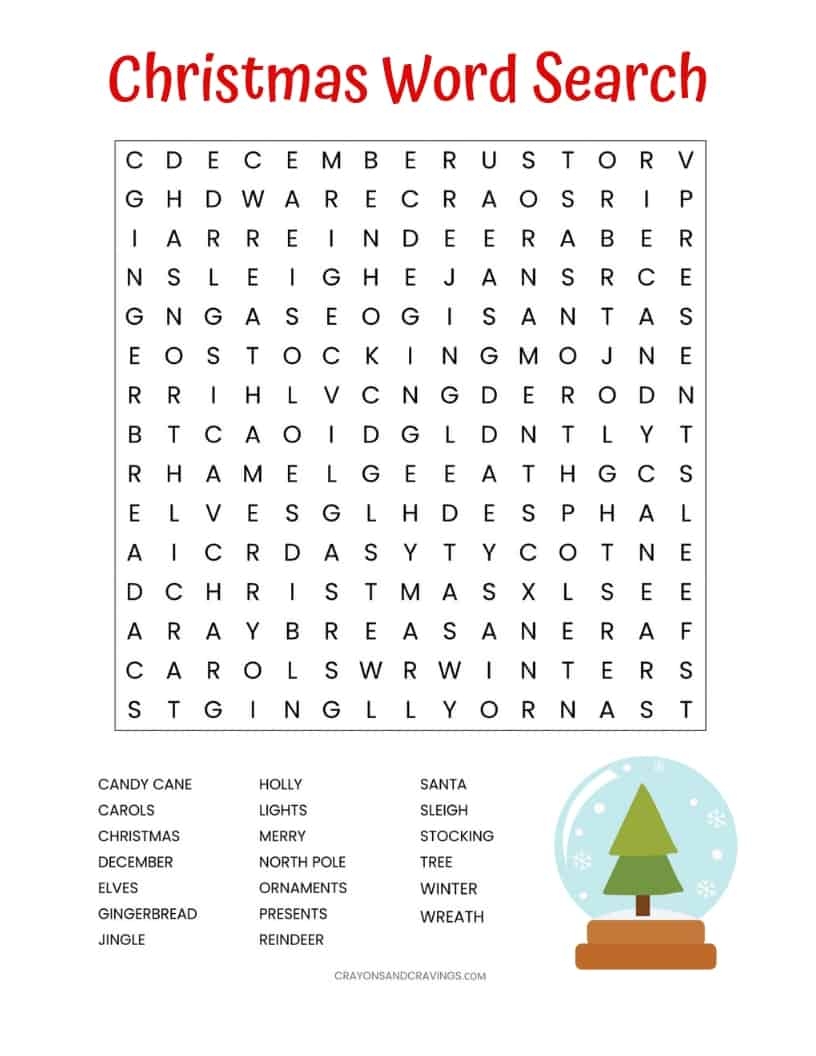 Christmas Printable Puzzles For Adults