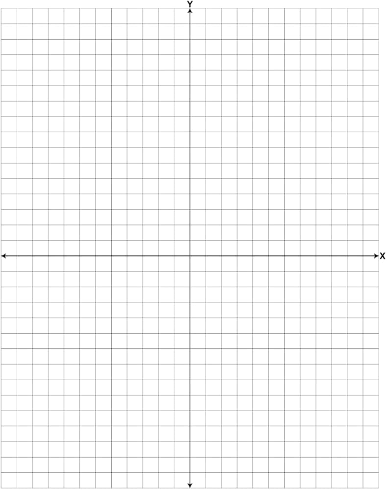 Coordinate Graph Paper XY Axis 120 Pages 8 5 X 11 Make It 