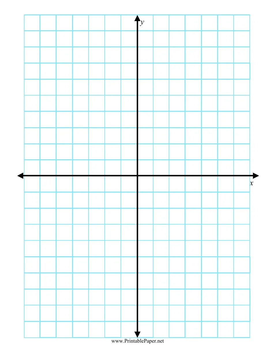Cyan 5 Inch Axis Graph Paper Template Download Printable PDF 