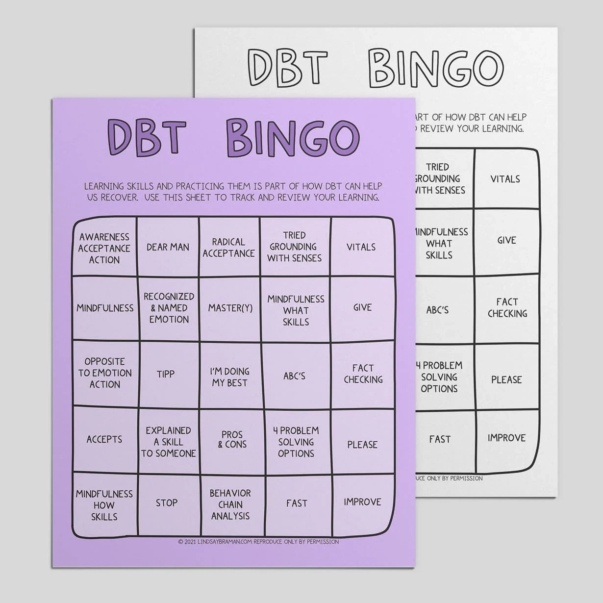 Dbt Skills Worksheets Free Printable