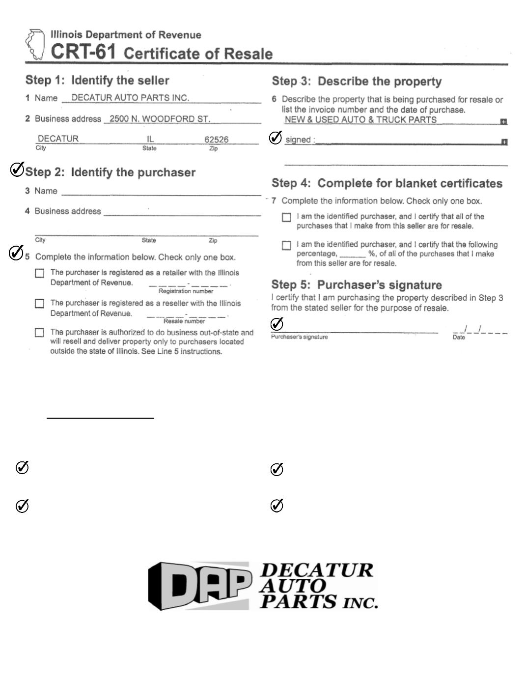 Illinois Form Crt 61