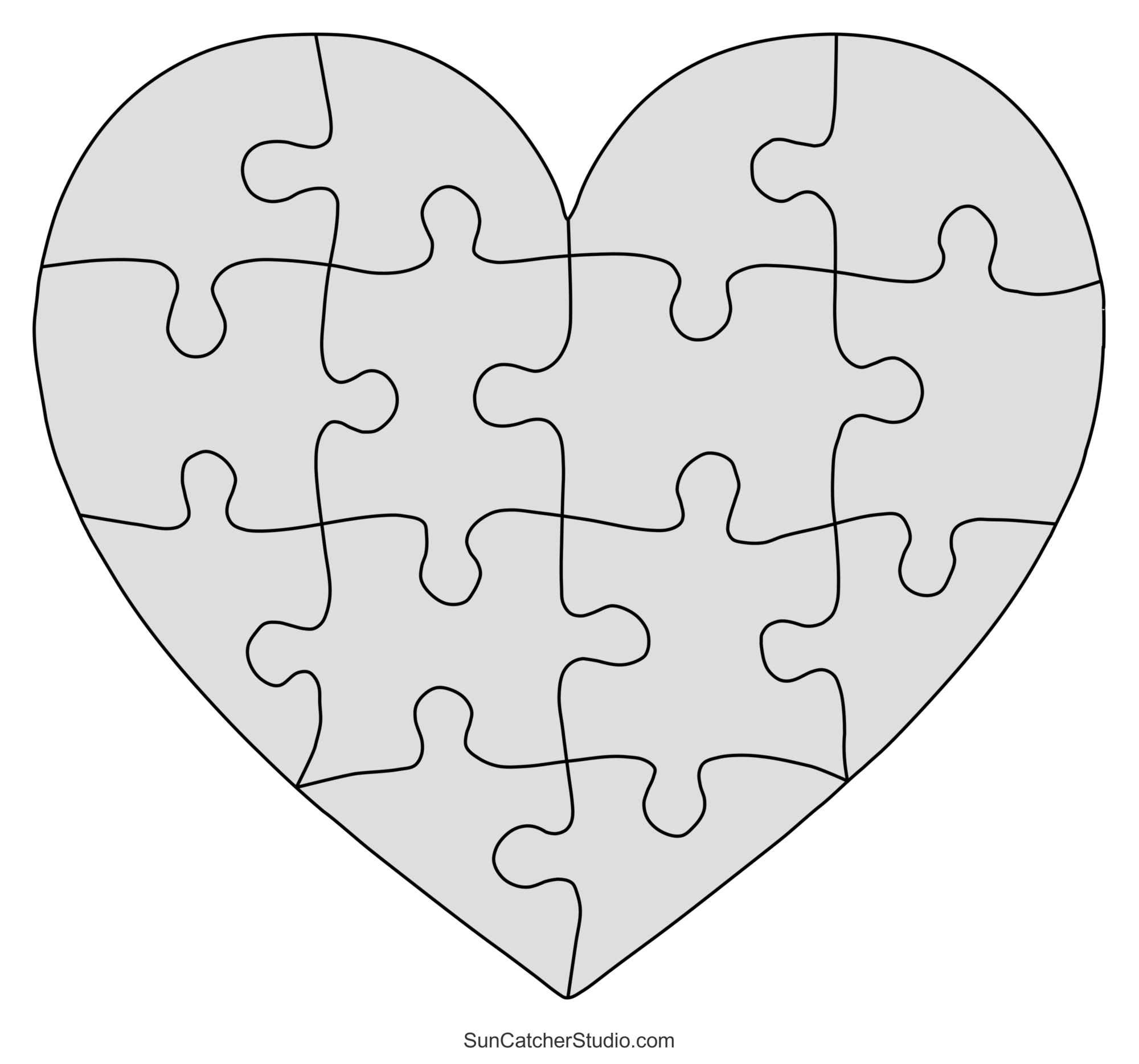Large Puzzle Pieces Printable