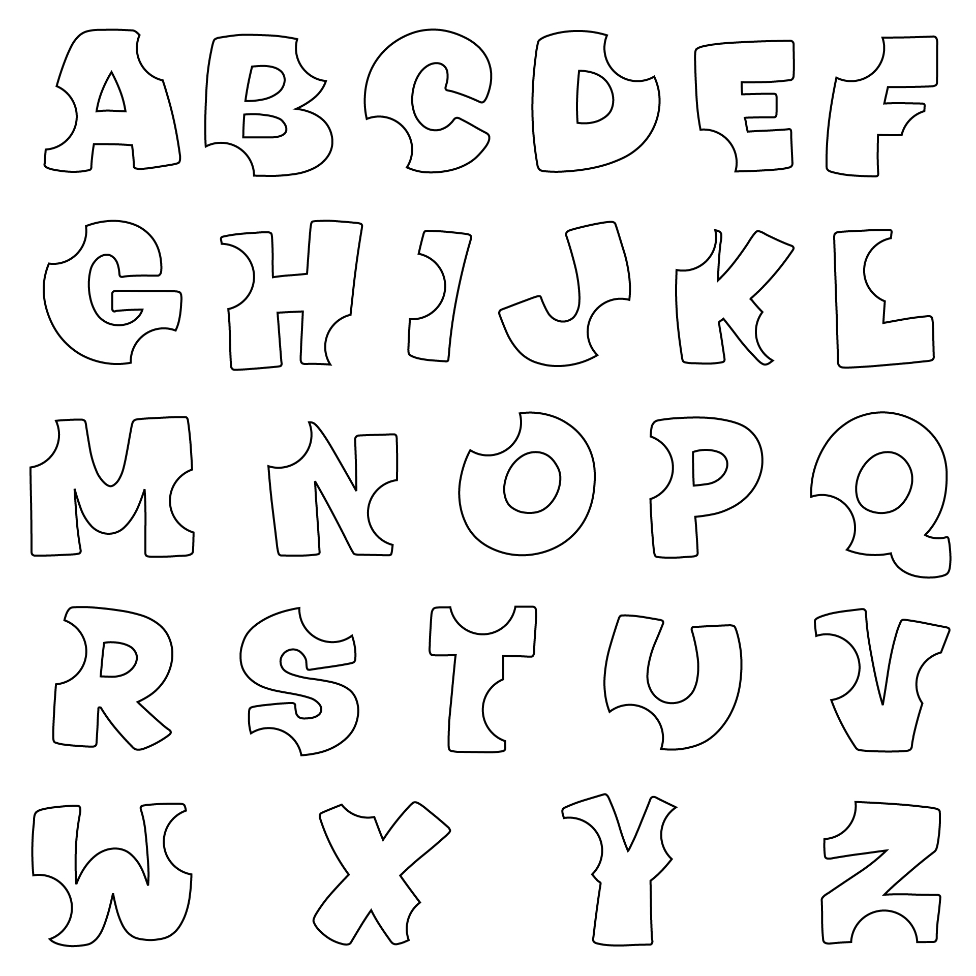 Printable 2 Inch Letters
