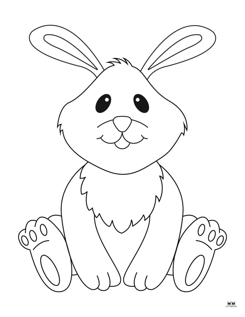Easter Rabbit Template Printable