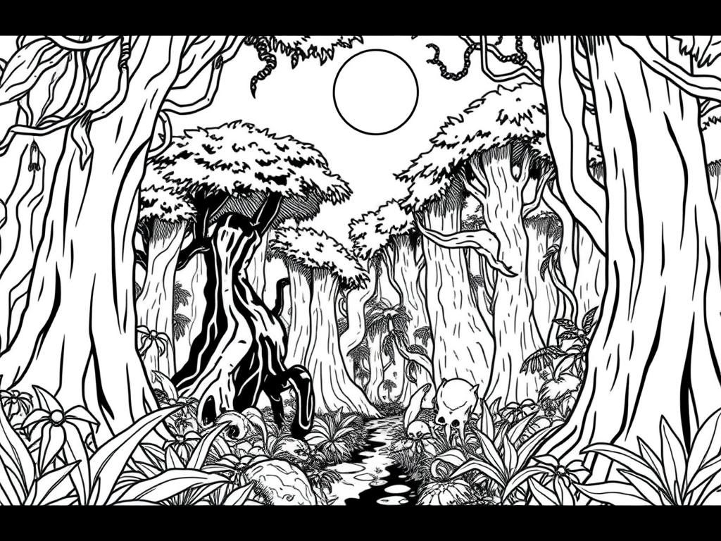 Rainforest Coloring Sheet Printable