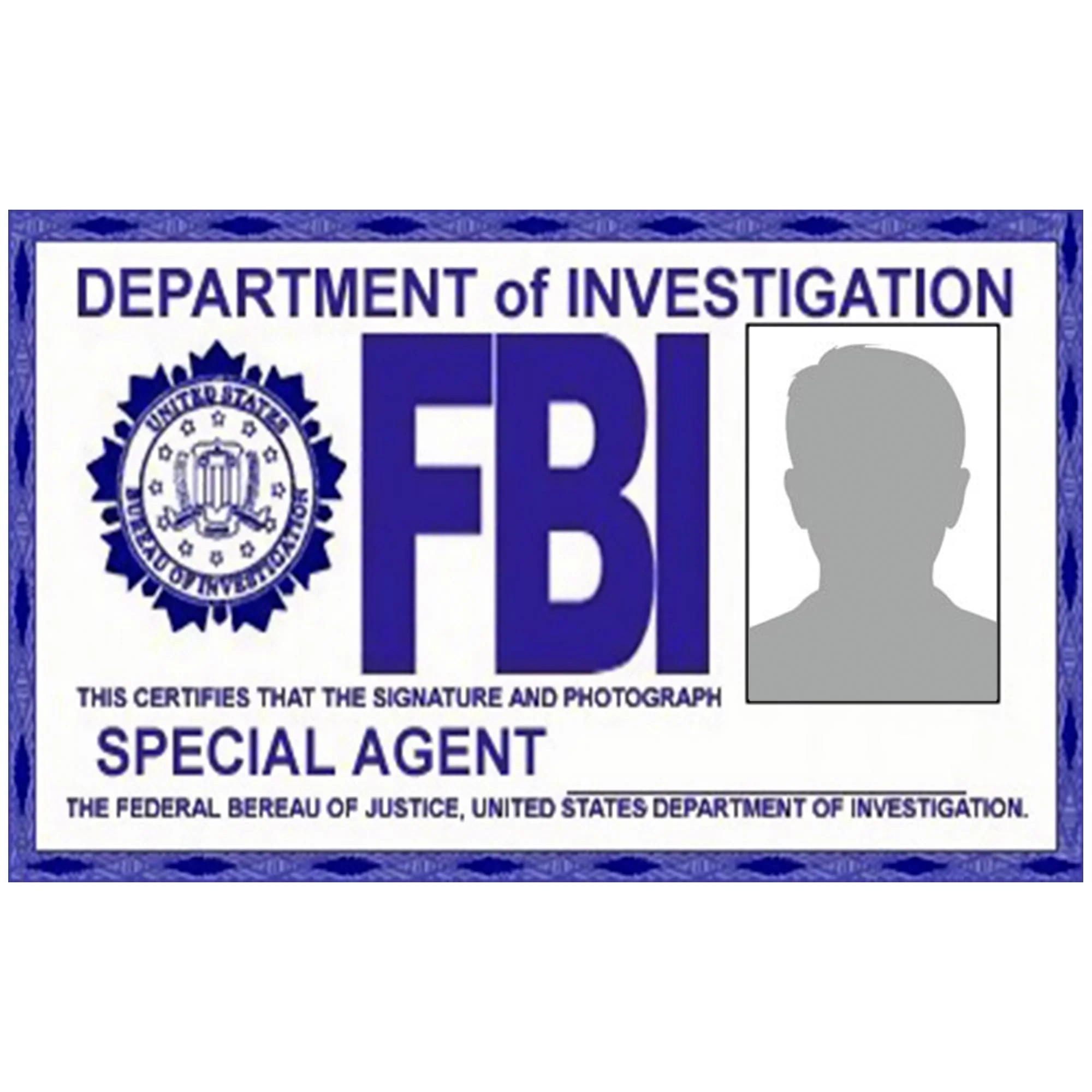 Free Printable Fbi Badge Template