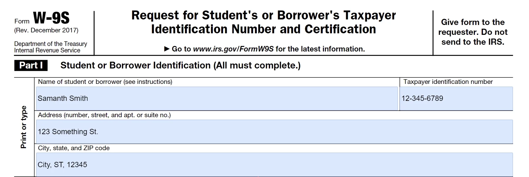 W9 Form South Carolina