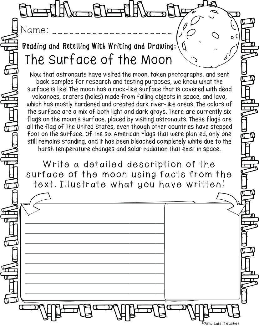 Fourth Grade Space Themed Worksheets 100 Standards Aligned 