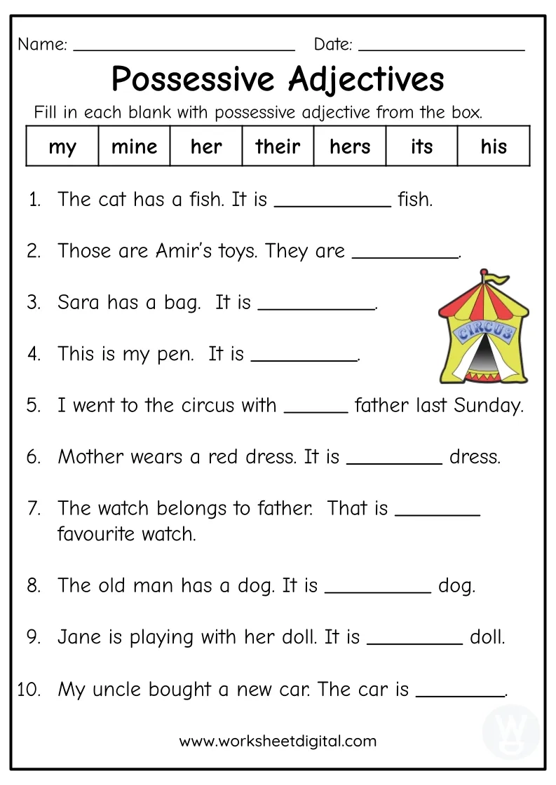 Free Printable Grammar Worksheets For Grade 4
