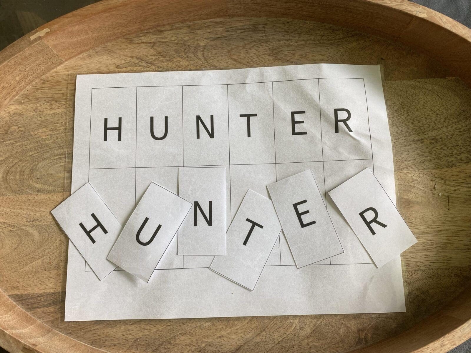 Preschool Name Puzzles Printable