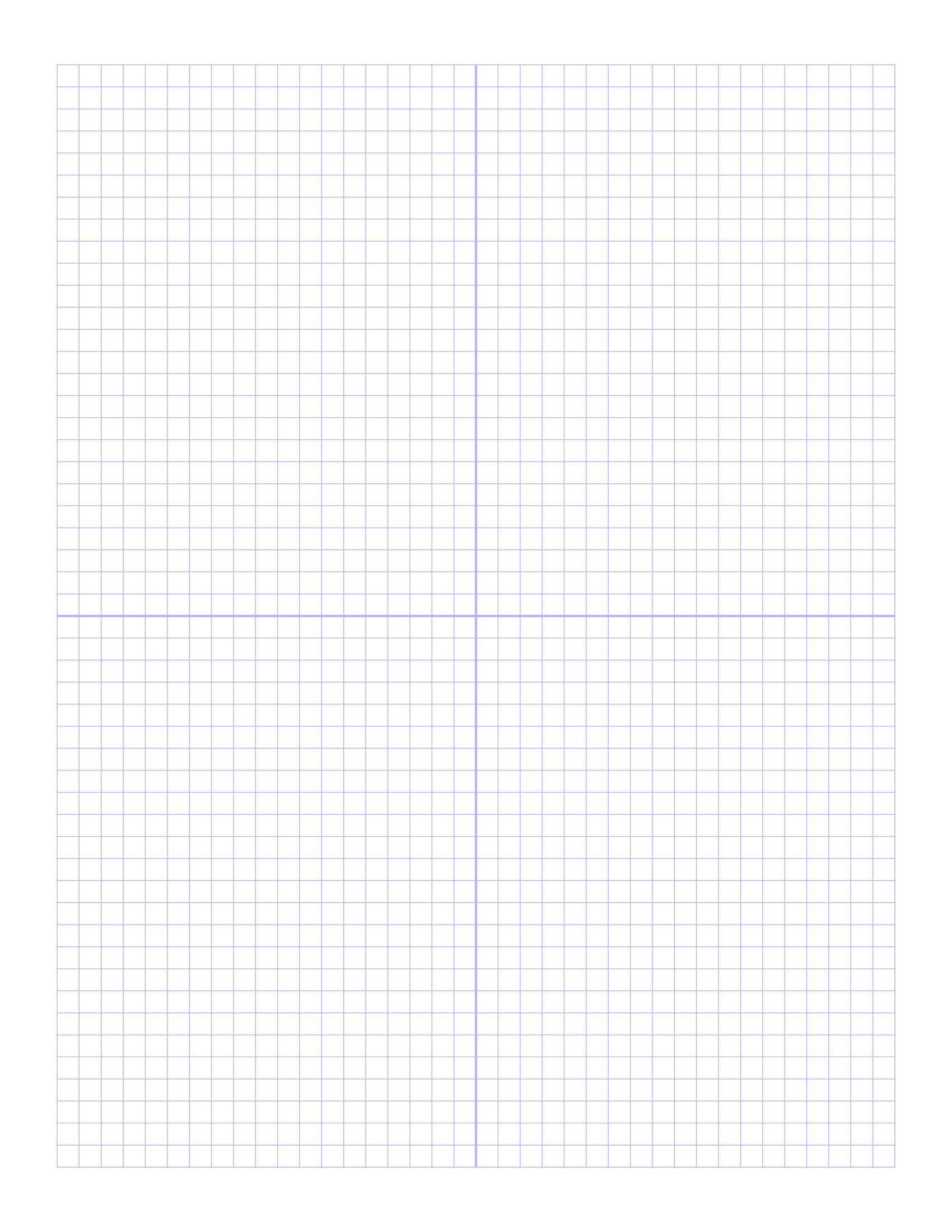 Letter Size Graph Paper