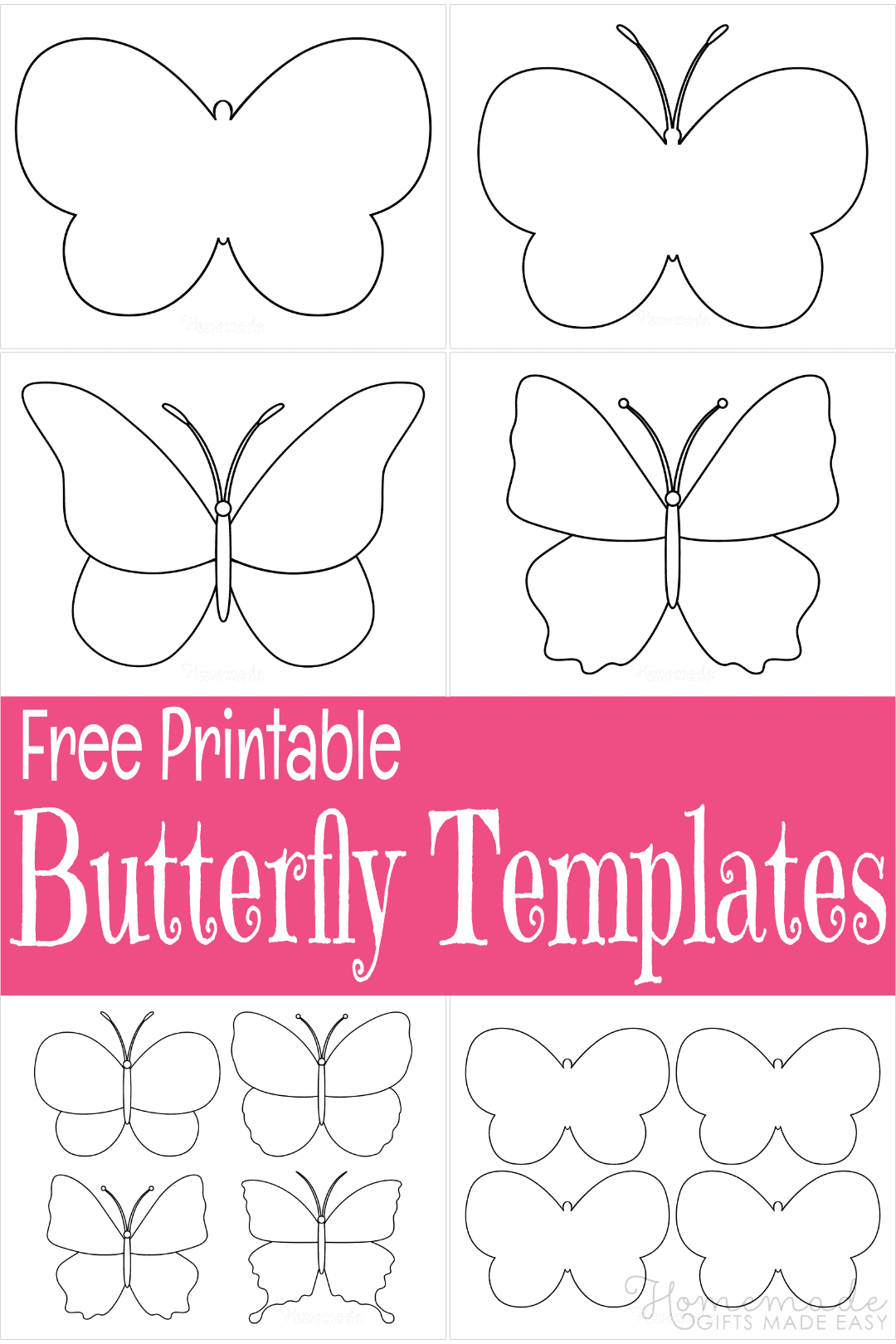 Free Printable Large Butterfly Template