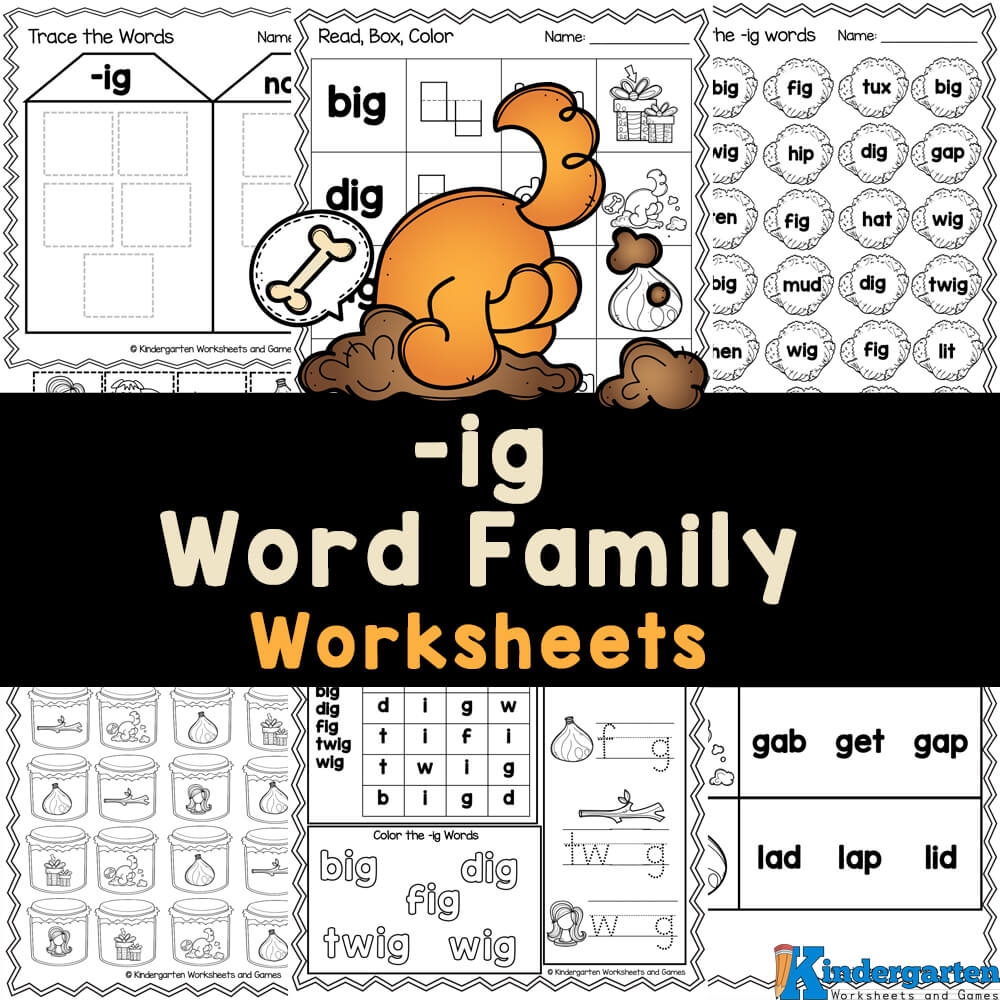 Free Printable Word Family Worksheets