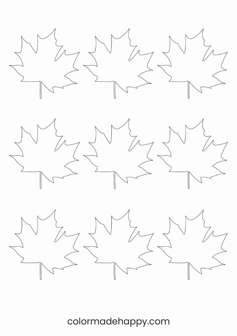 Printable Leaf Template