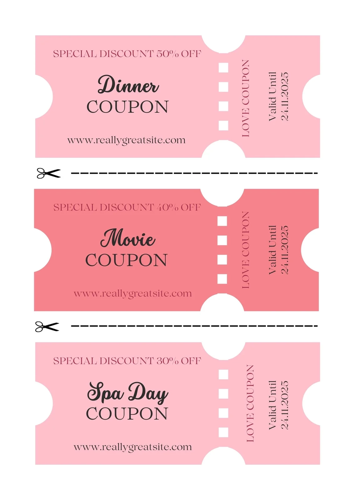 Free Printable Love Coupons For Him Template