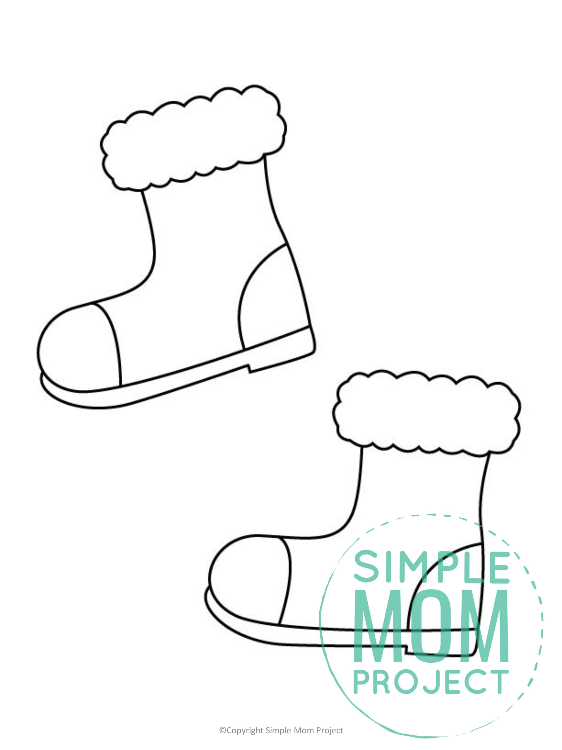 Free Printable Snow Boots Template A Cozy Winter Craft For Kids 