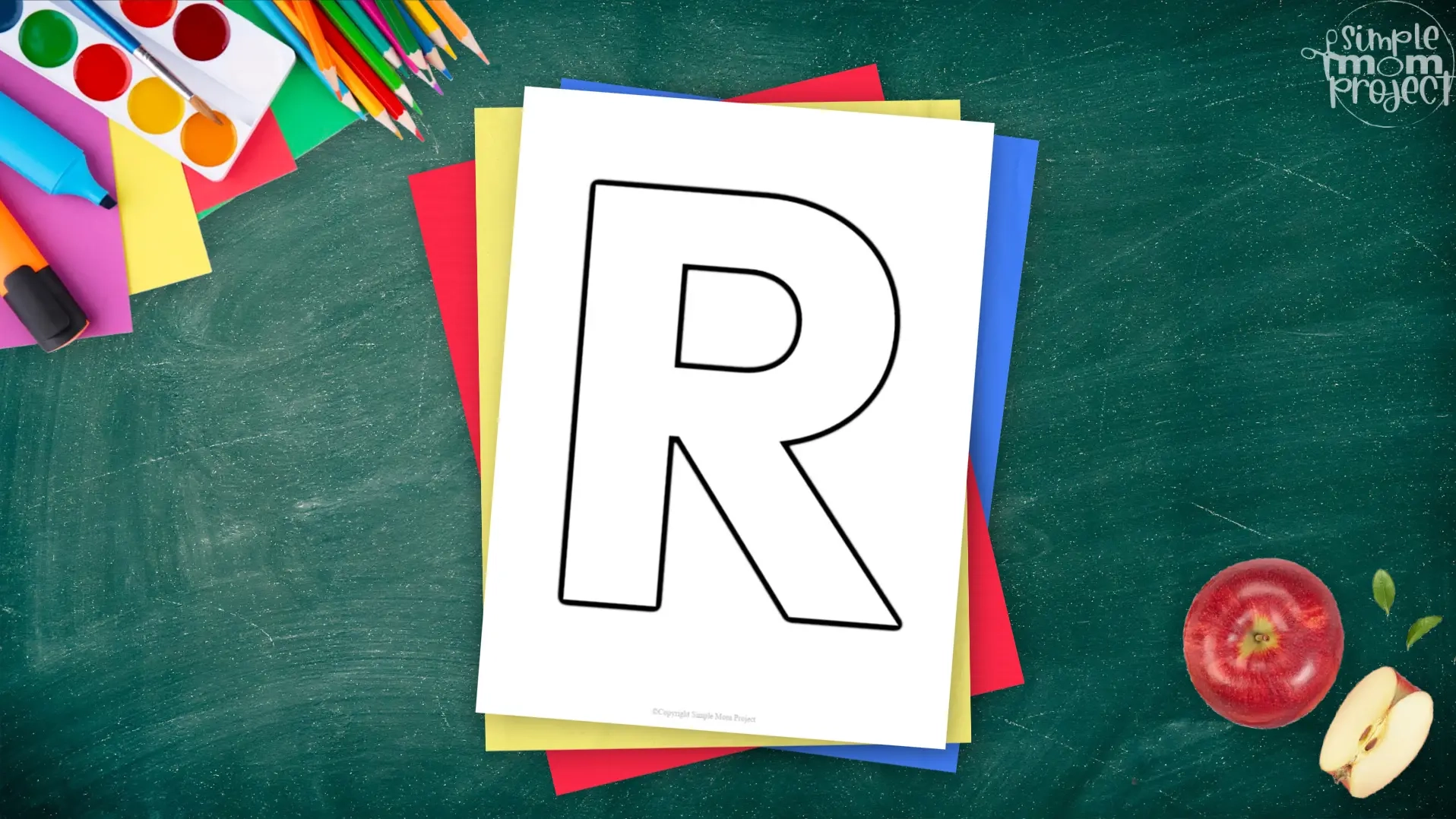 Letter R Template Printable