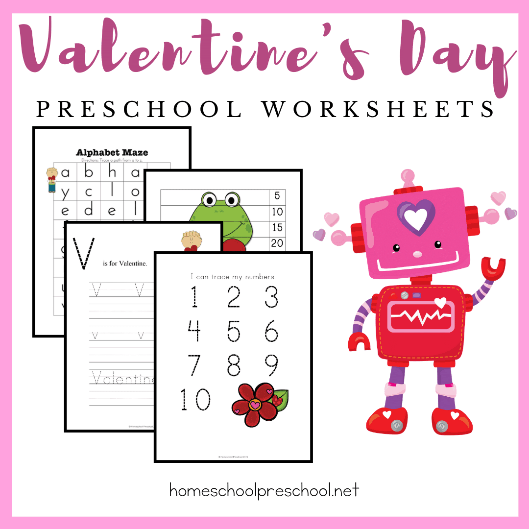 Free Printable Valentine Preschool Worksheets