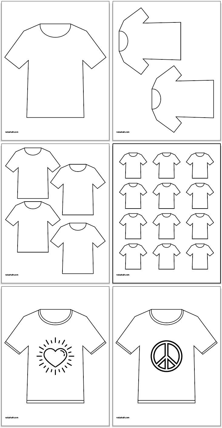Printable T Shirt Template