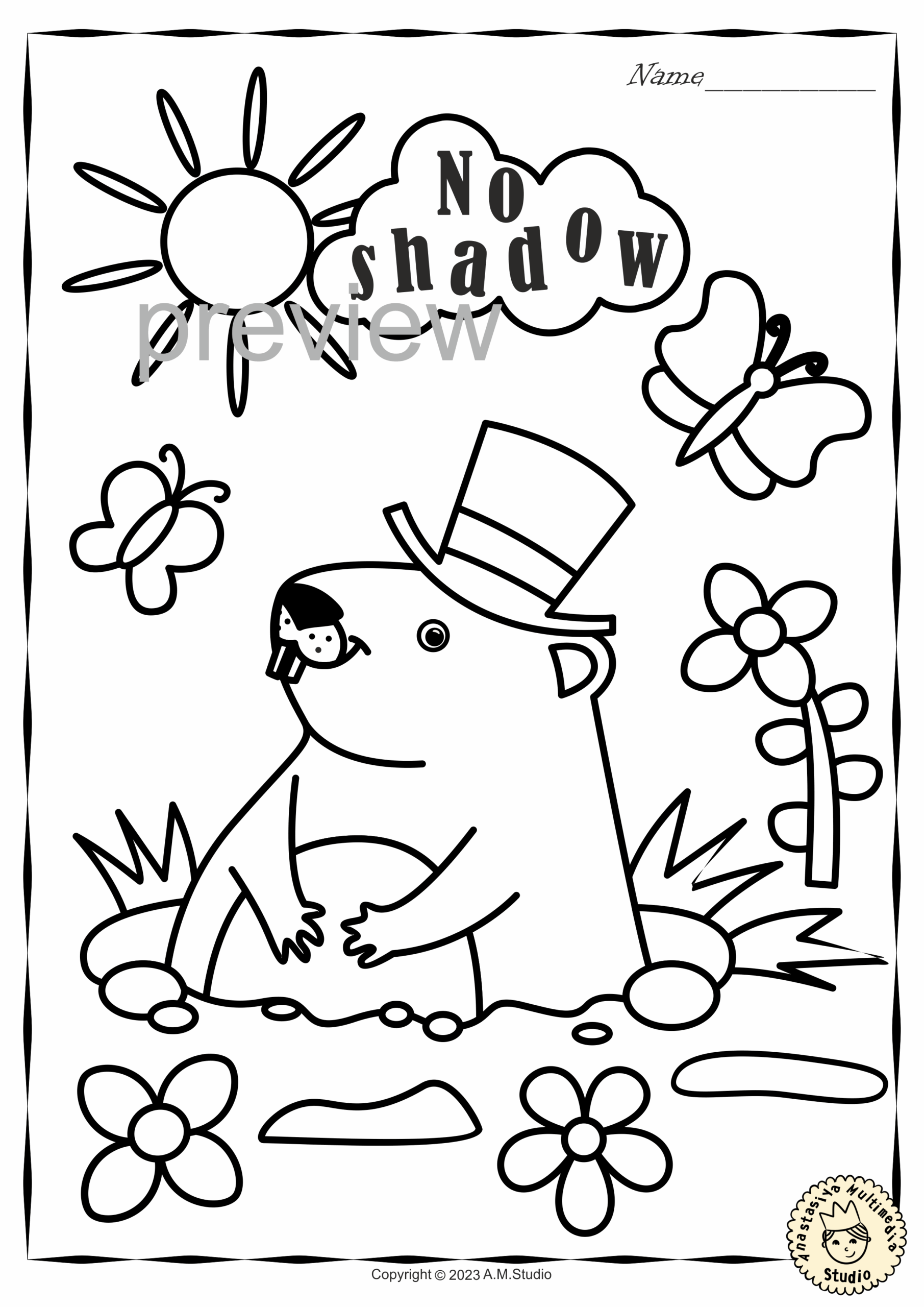Groundhog Day Free Printables For Kids