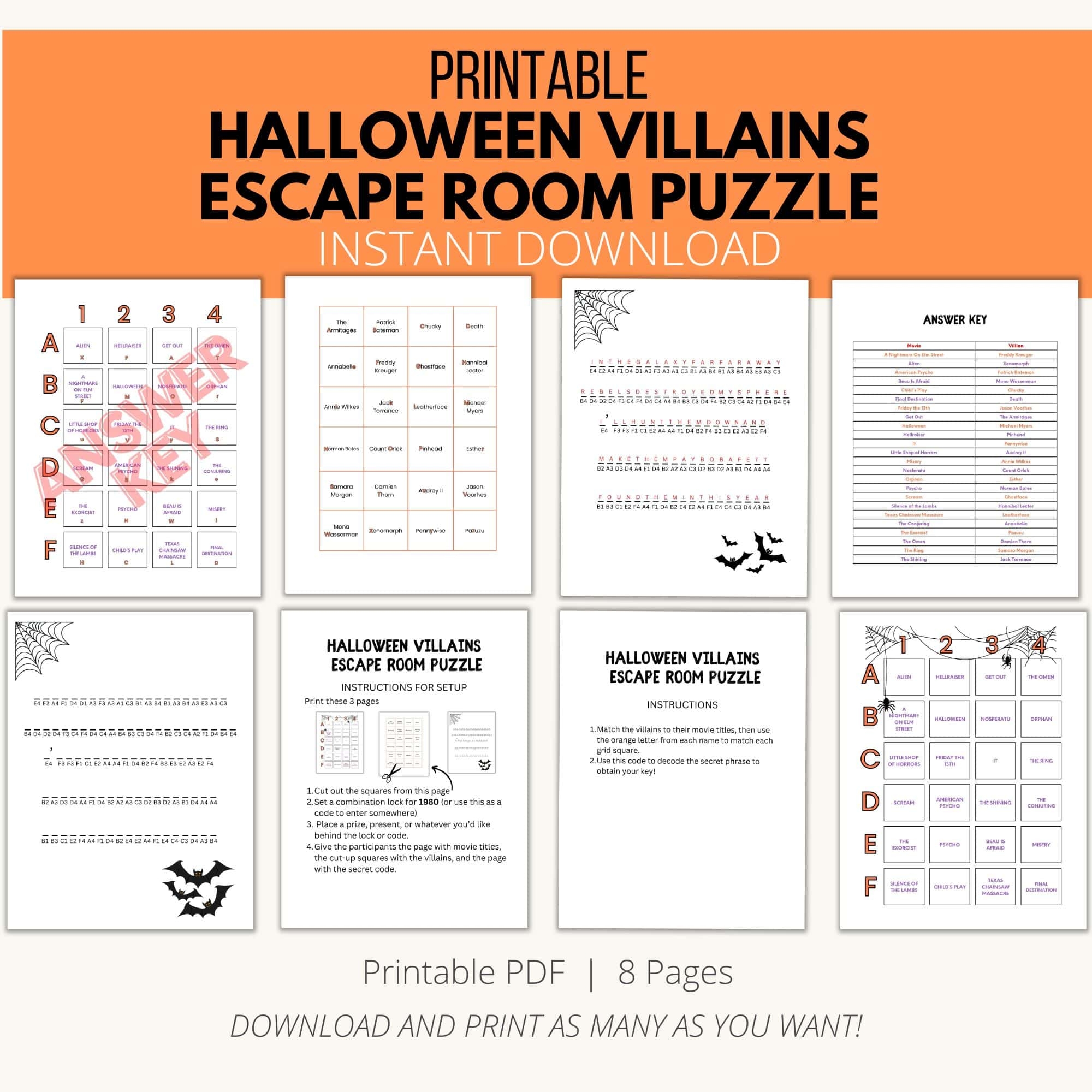 Printable Escape Room Puzzles