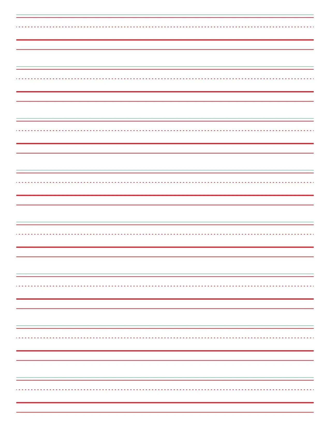 Calligraphy Lined Paper Printable