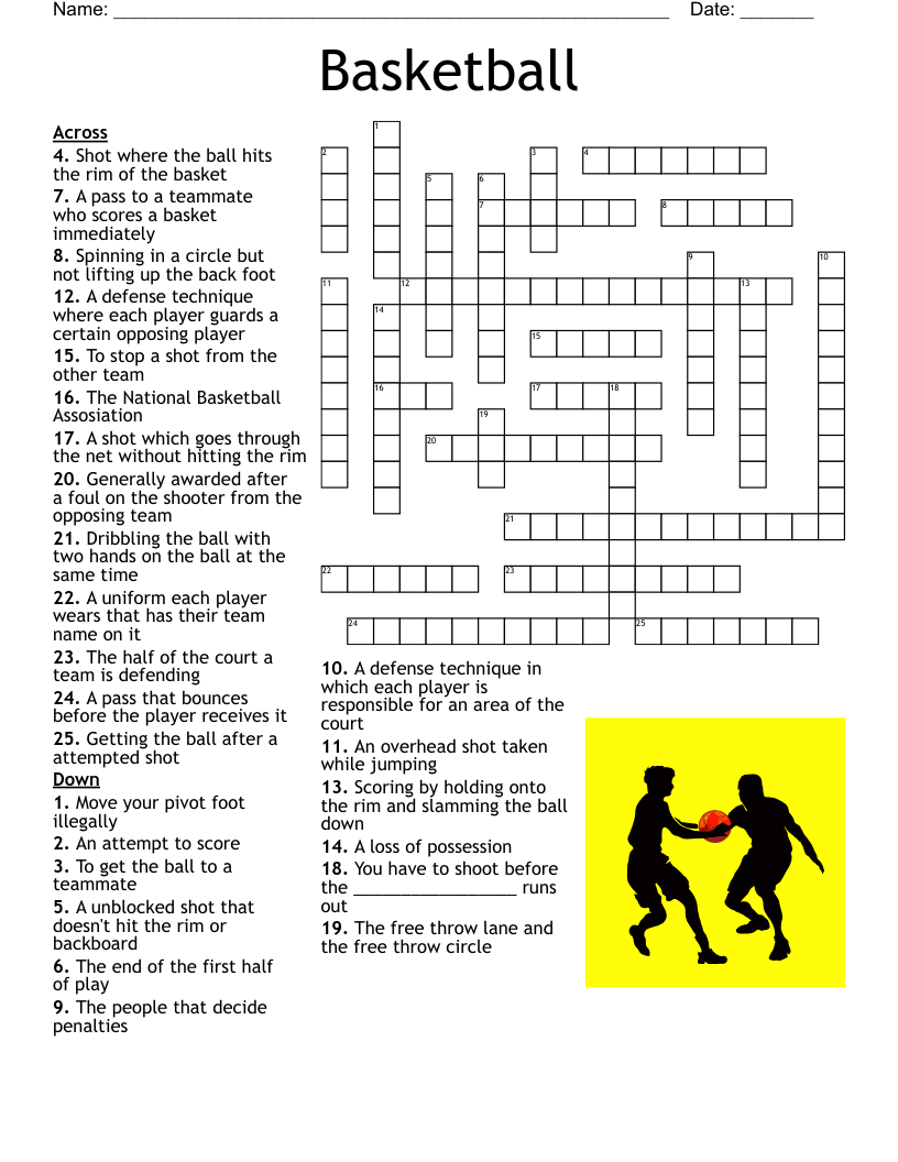 Free Printable Crossword Puzzles High School
