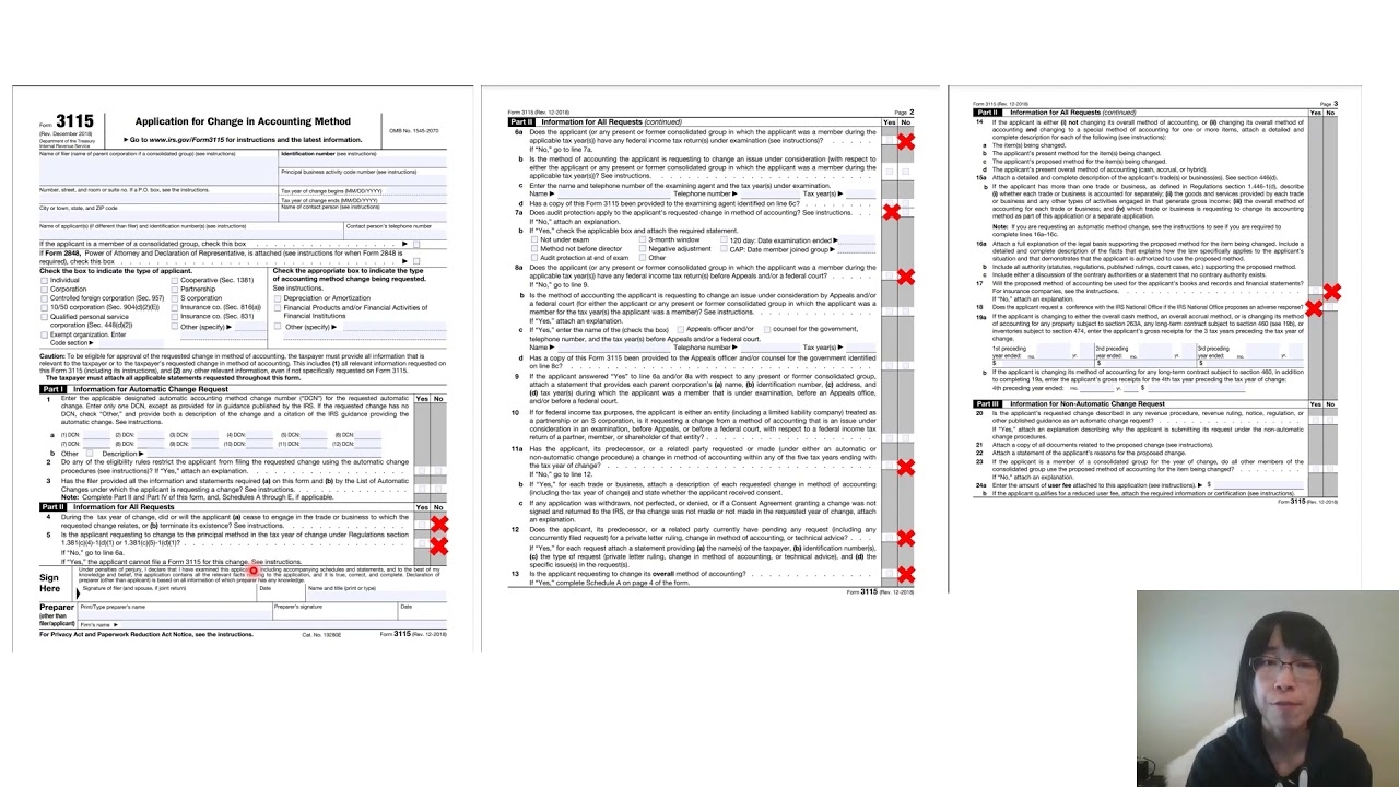 Where To Mail Irs Form 3115