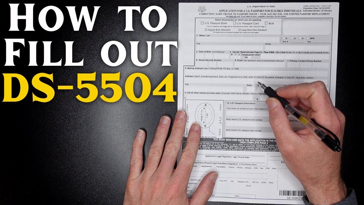 Form Ds 5504 Passport Printable