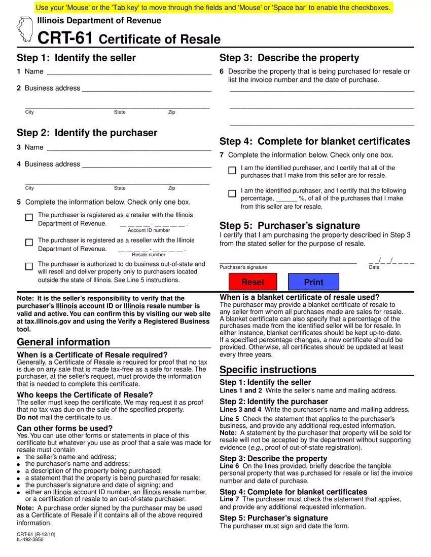 Illinois Crt 61 Form Fill Out Printable PDF Forms Online