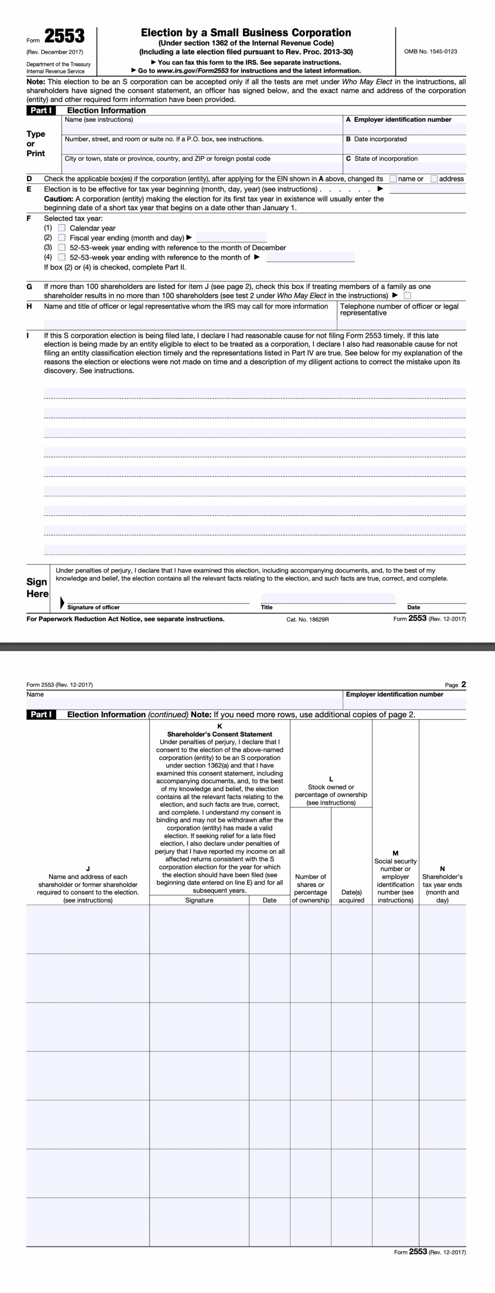 IRS Form 2553 All You Need To Know Financial Cents