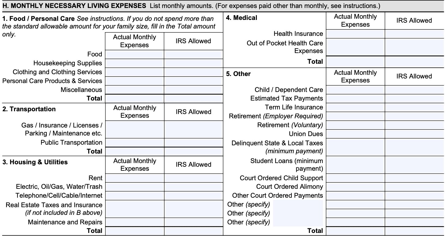 Irs Form 433 F Pdf