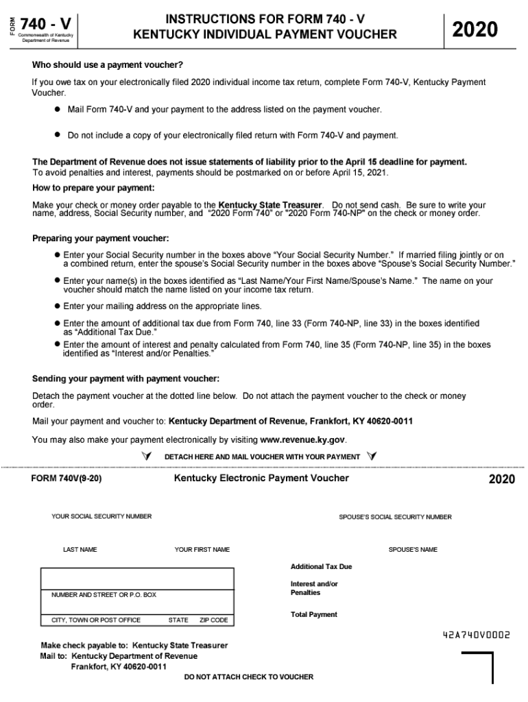 Ky State Tax Forms And Instructions 740