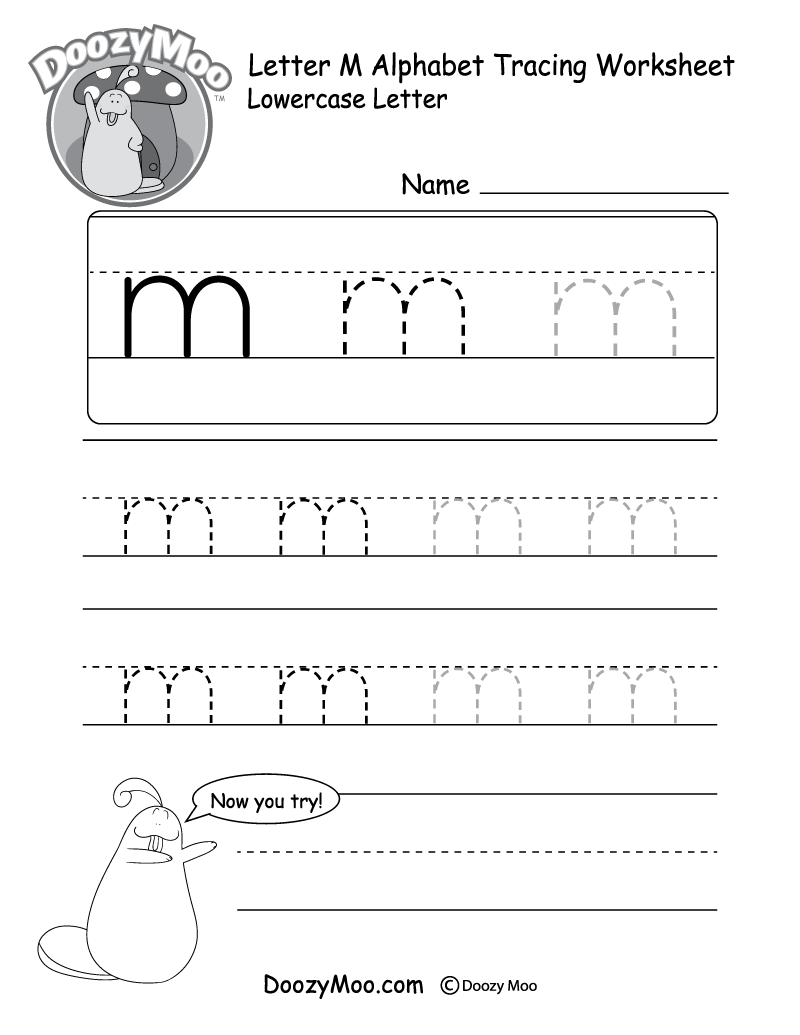 Free Printable Letter M Tracing Worksheets