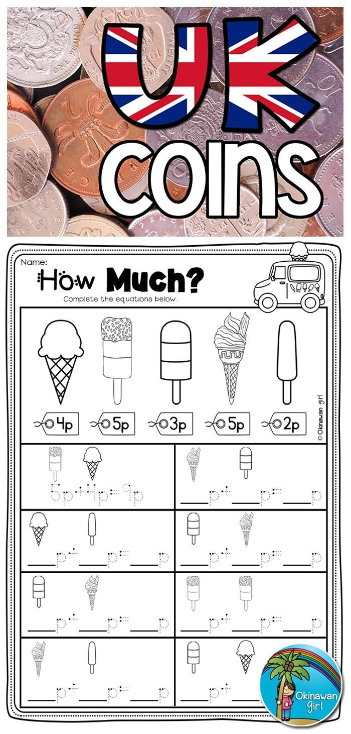 Free Printable Money Math Worksheets Uk