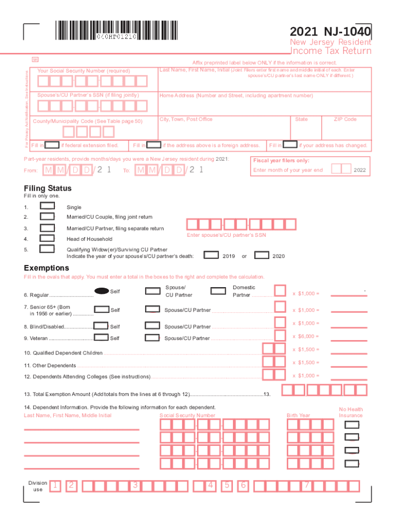 Form 1040 Hw