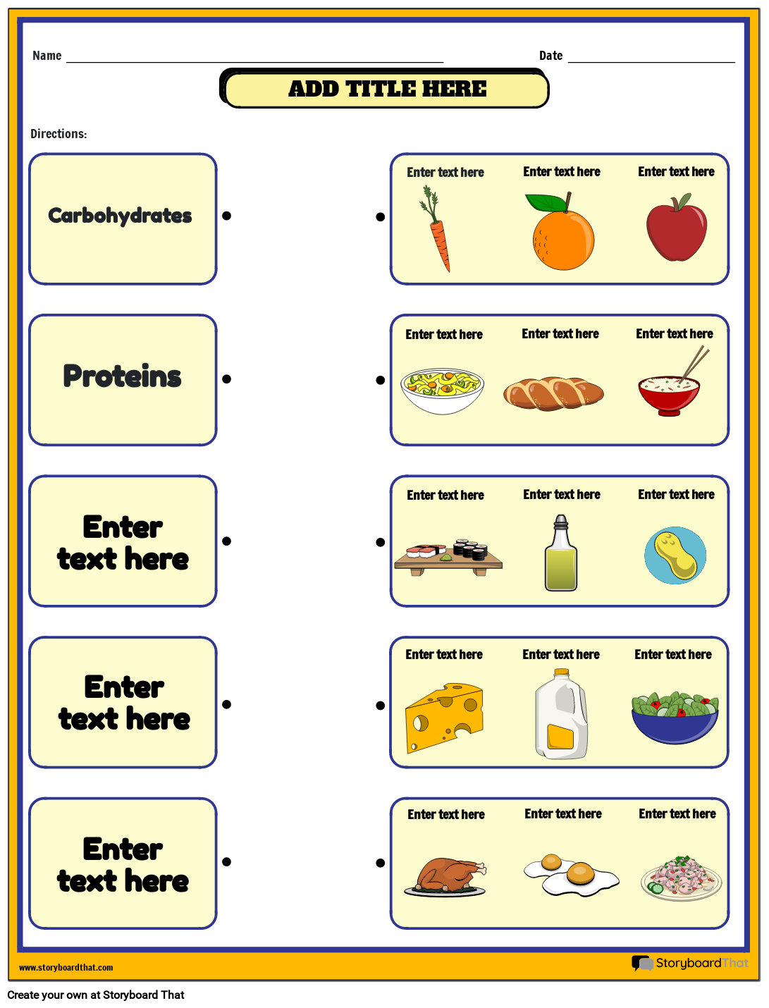 Free Printable Sample Food Label Lesson Plan