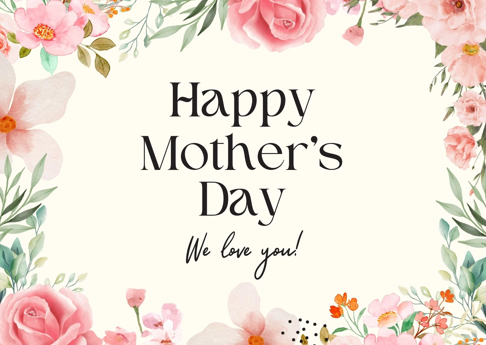Page 11 Free Custom Printable Mother s Day Card Templates Canva