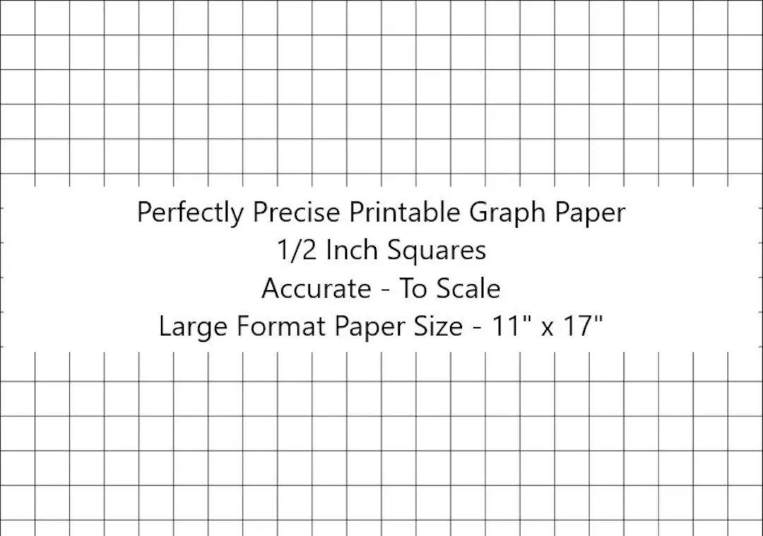 Graph Paper 1/2 Inch Printable