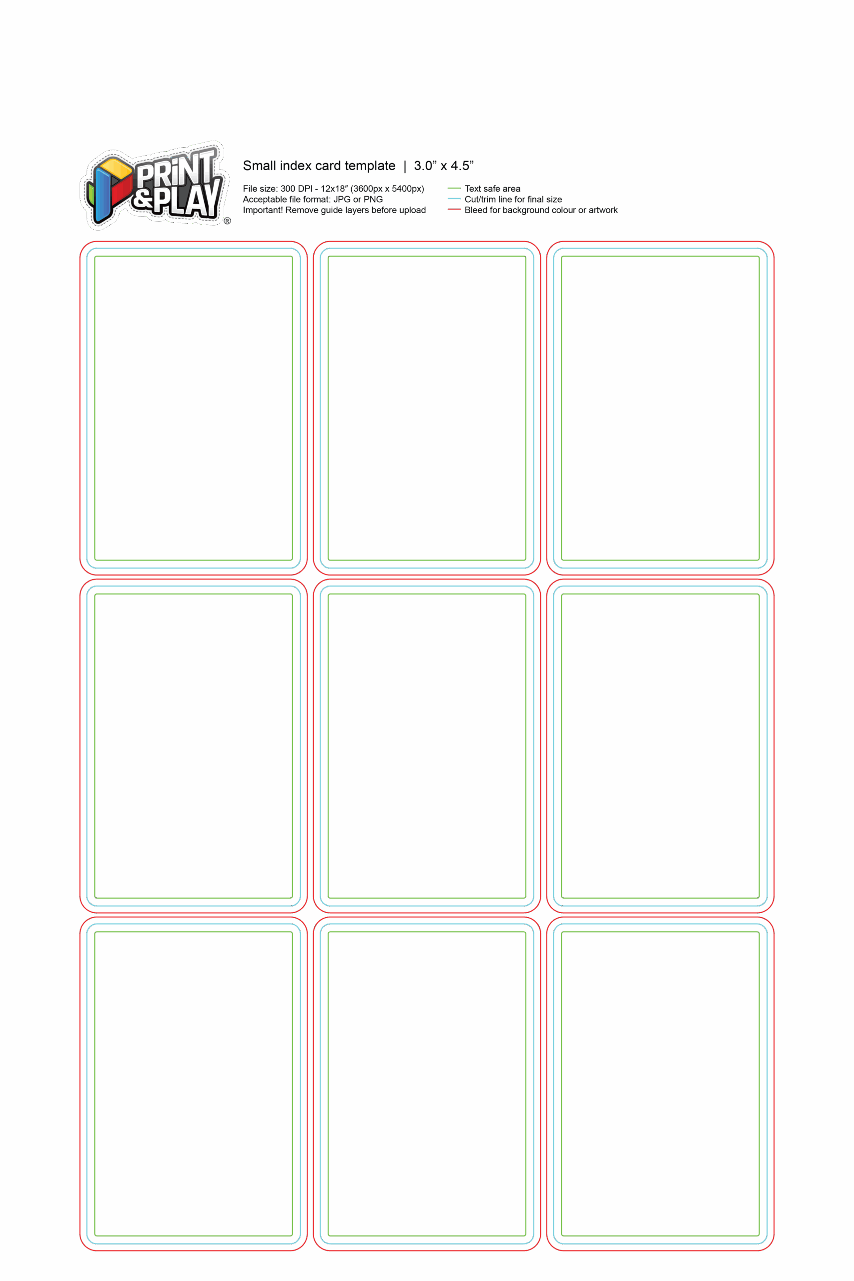 Playing Cards Formatting amp Templates Print amp Play
