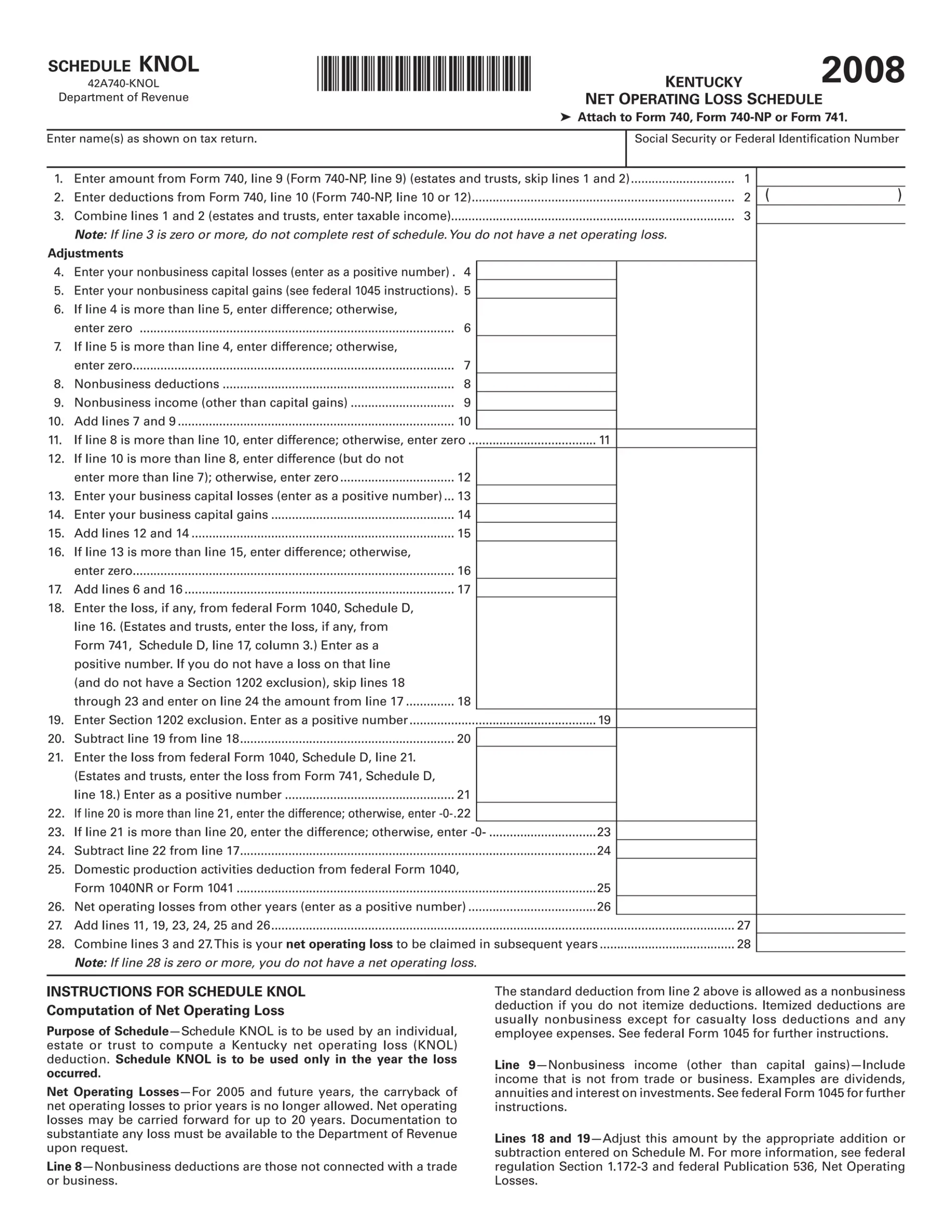 Ky Form 740 Schedule M 2024